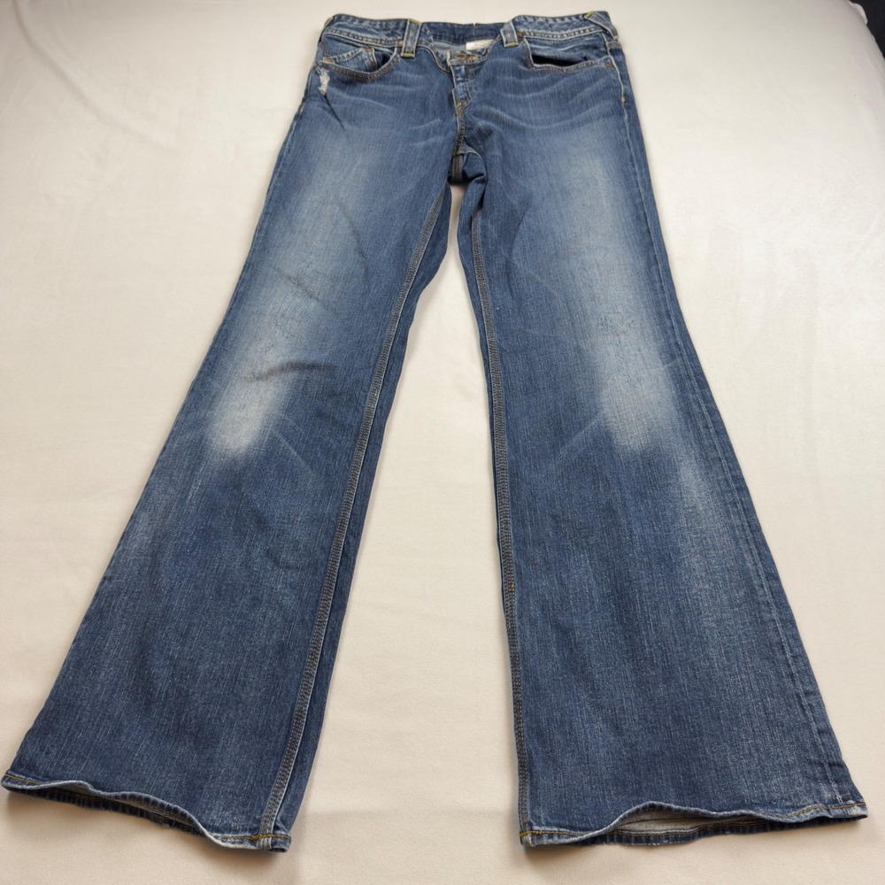 Banana Republic Womens Boot Cut Jeans Size 14 Medium Wash Blue 362119-00-1